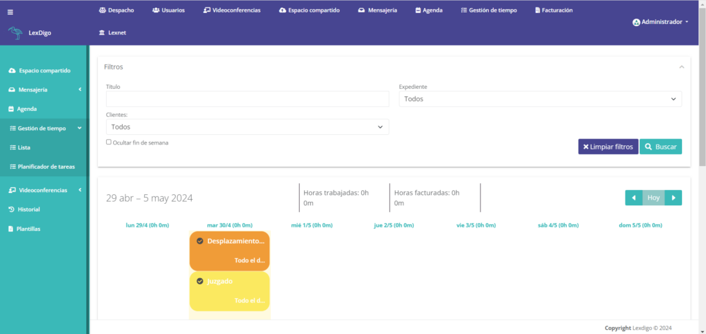 Lexdigo Gestor de tareas 2