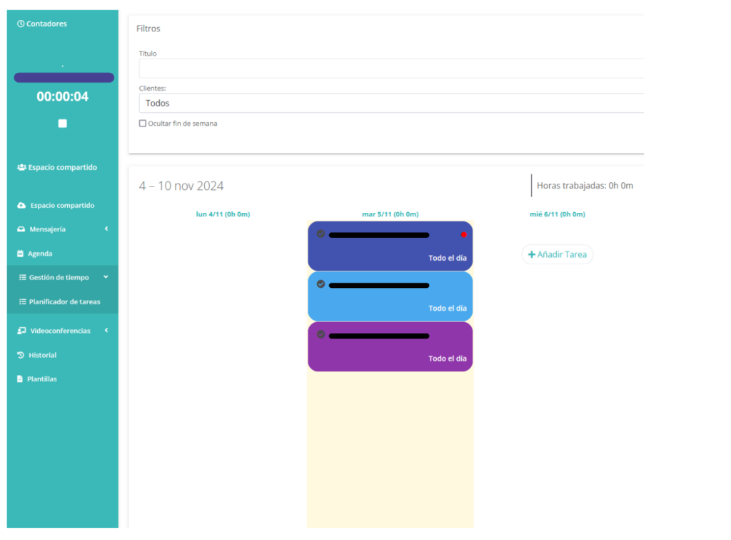 Seguimiento de tiempo y gastos